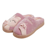 Chaussons Chinois Peluche Chat