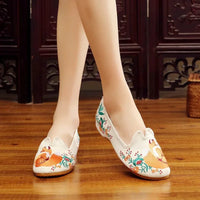 Ballerines Chinoises En Toile Respirante