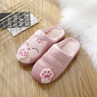 Chaussons Chinois Peluche Chat