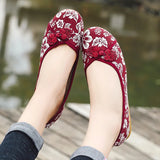 Ballerines Chinoises Noeud Tissu Floral