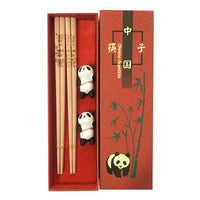 Baguettes Chinoises Bois Panda Coffret