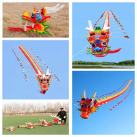 Cerf-Volant Chinois Traditionnel Dragon