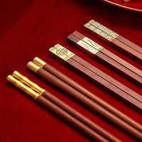 Baguettes Chinoises En Bois Rouge