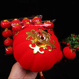 Boules Chinoises Papier Rouge Velours Cadeau