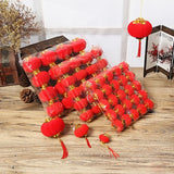 Boules Chinoises Papier Rouge Velours Cadeau