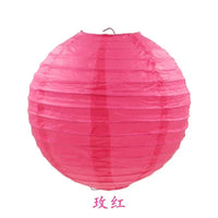 Boule Chinoise Papier Rose Ronde Déco