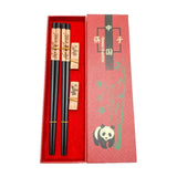 Baguettes Chinoises Bois Panda Coffret