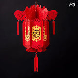 Boules Chinoises Papier Rouge Avec Glands