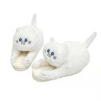 Chaussons Chinois Peluche Chat Câlin