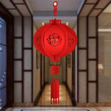 Boules Chinoises Papier Rouge Porte-Bonheur