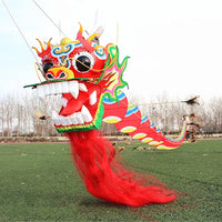 Cerf-Volant Chinois Dragon Poignée Ligne