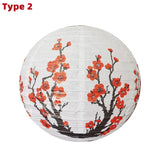 Boules Chinoises Papier Rond Prunier