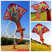 Cerf-Volant Chinois Dragon Longue Ligne