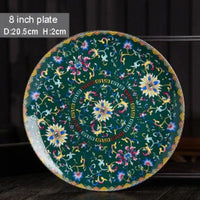 Assiettes Chinoises Motifs Dorés