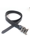 Ceinture Cuir Noir Homme Y2K