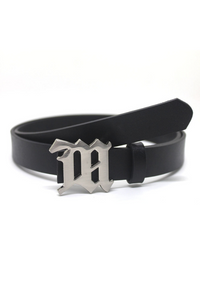 Ceinture Cuir Noir Homme Y2K