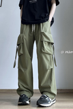 Pantalon Cargo Vert Kaki Y2K