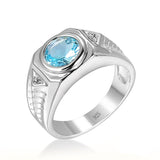 bague-annee-50-aigue-marine