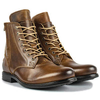 bottes-annee-70-a-lacets-en-cuir-marron-vieilli