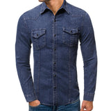 chemise-jean-vintage-revers-slim-annee-70