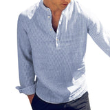 Chemise Henley décontractée à manches longues année 90