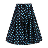 jupe-annee-50-noire-pois