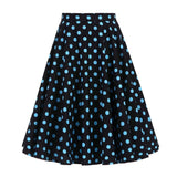 jupe-annee-50-noire-pois