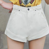 short-hippie-taille-haute-blanc