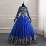 robe-mariee-annee-50-bleue