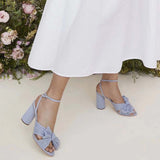 Sandales Bleues Femme Année 90
