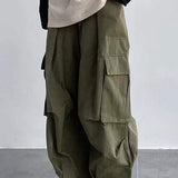 Pantalon parachute kaki